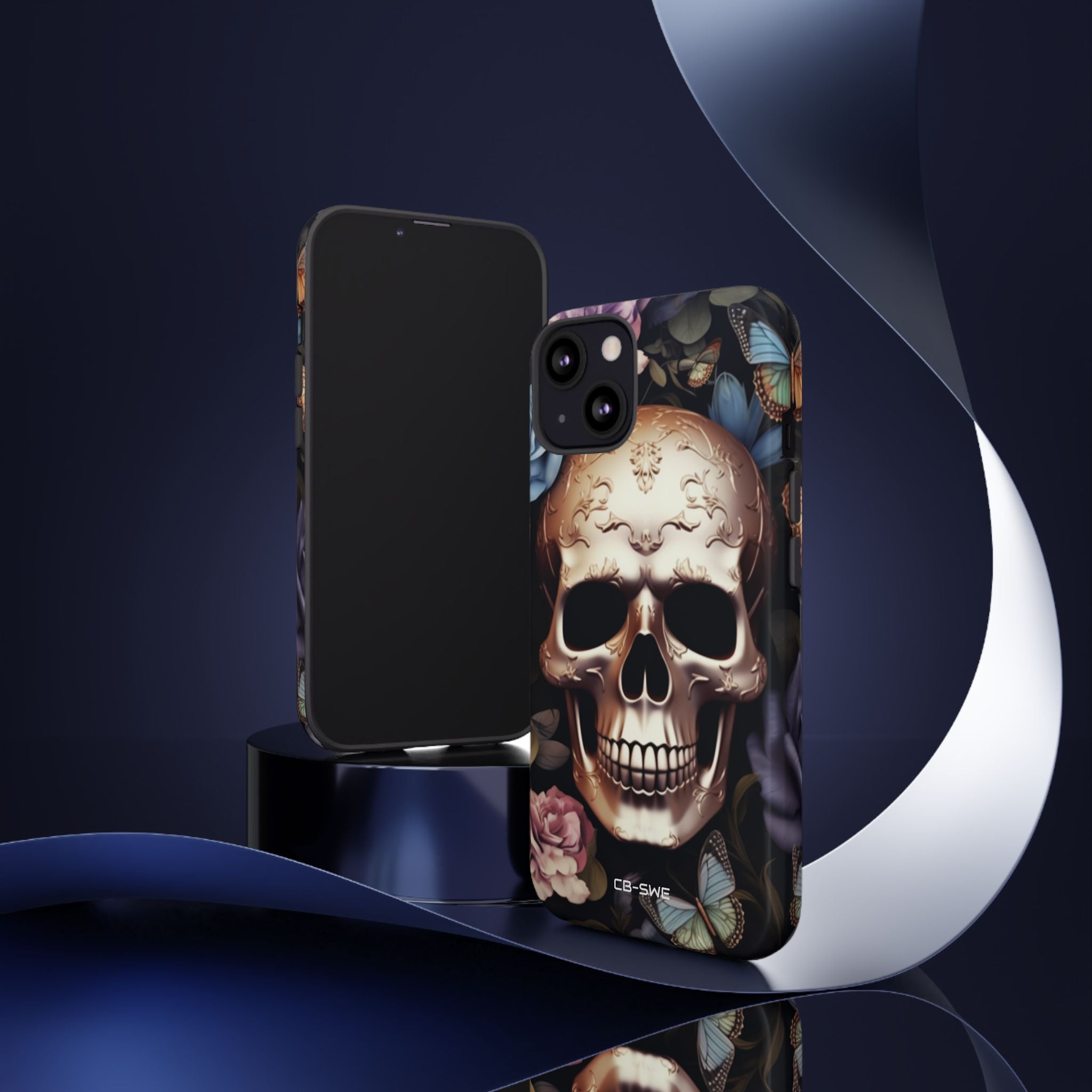 Skull Among Blossoms - iPhone Case