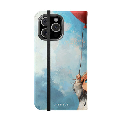 Heart Balloon Glow - iPhone 16 Max Case - Wallet