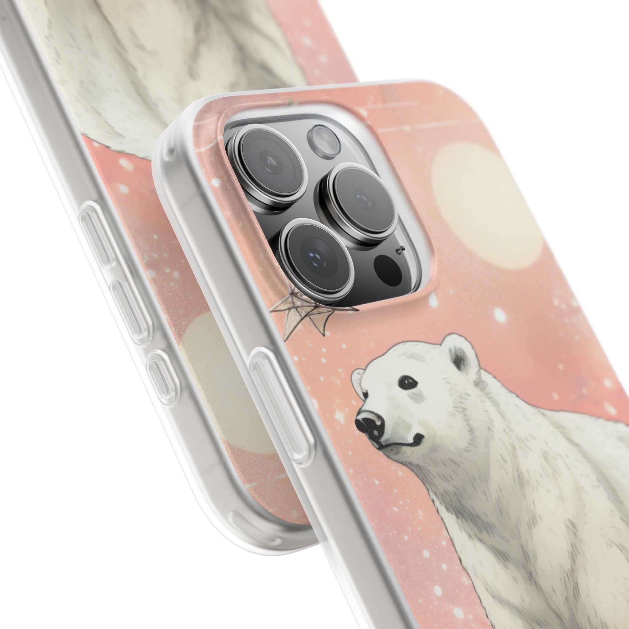 Polar Bear Dream iPhone 16 Pro Max Case - Soft