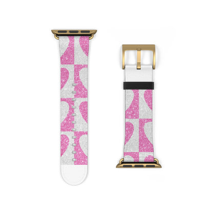 Glitter Heartgrid - Watch Band