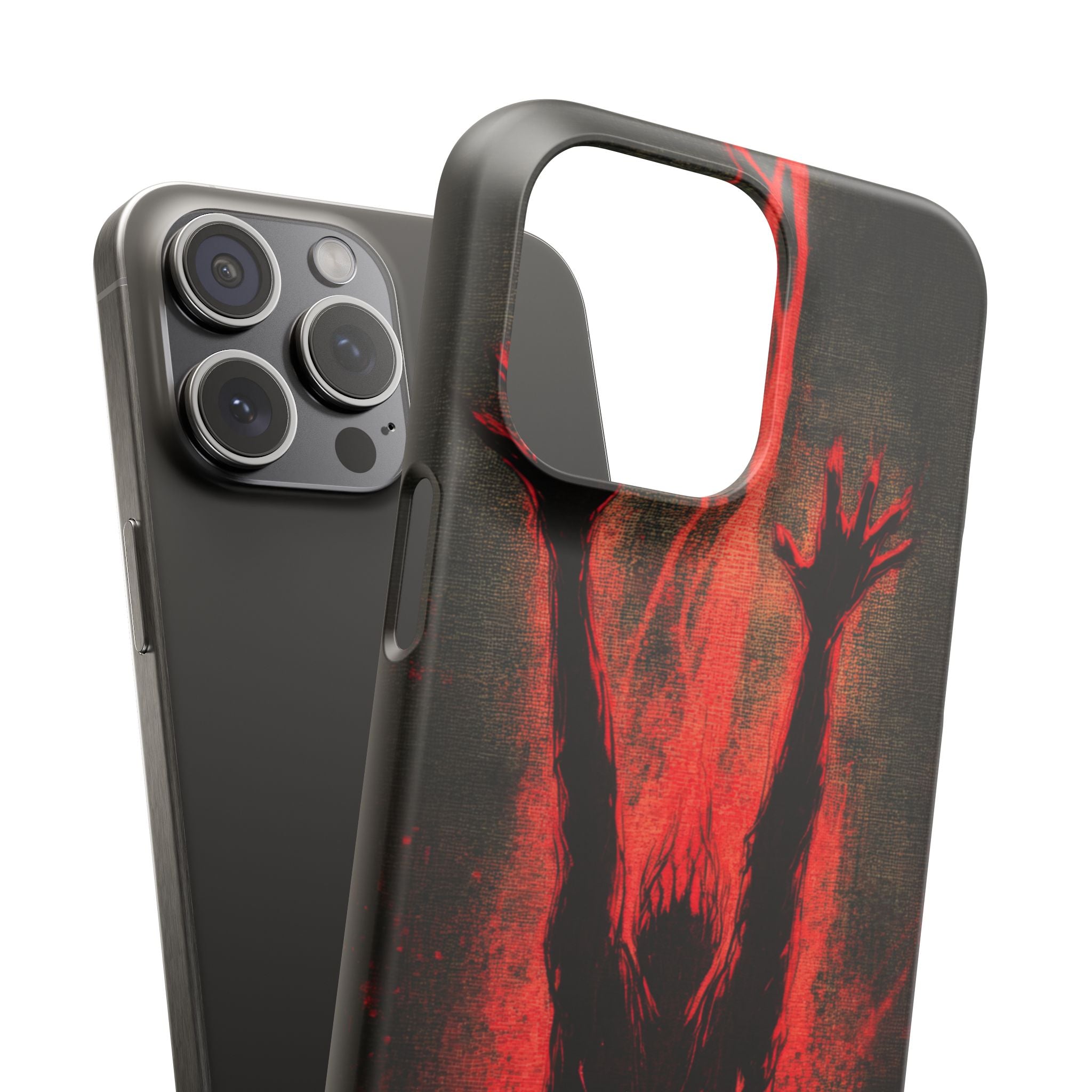 Gothic Crimson Ascension iPhone 15 - Slim Phone Case