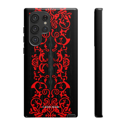 Crimson Spiral Samsung S22 Ultra Case - Tough