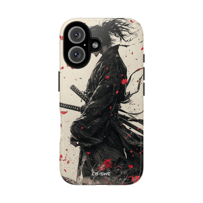Falling Samurai Petals - iPhone Case