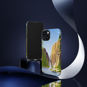 Waterfall at National Park - Protective Phone Case