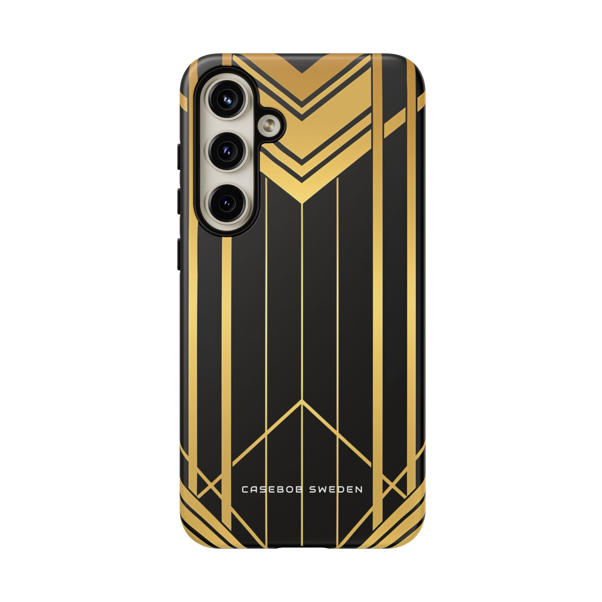 "Golden Art Deco Symmetry in Geometric Elegance" Samsung S24 - Tough Phone Case