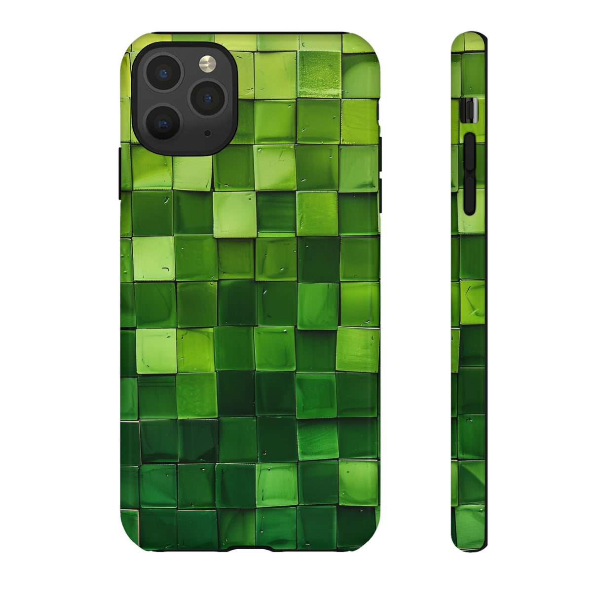 Emerald Square: Green Gradient - Protective Phone Case