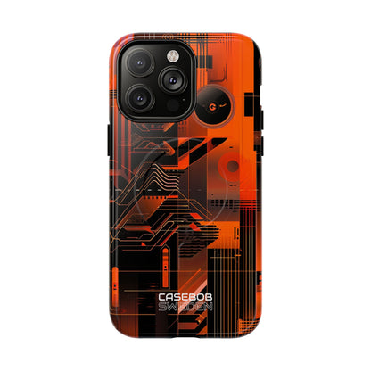 Orange Circuit Dreams iPhone 14 - Tough+