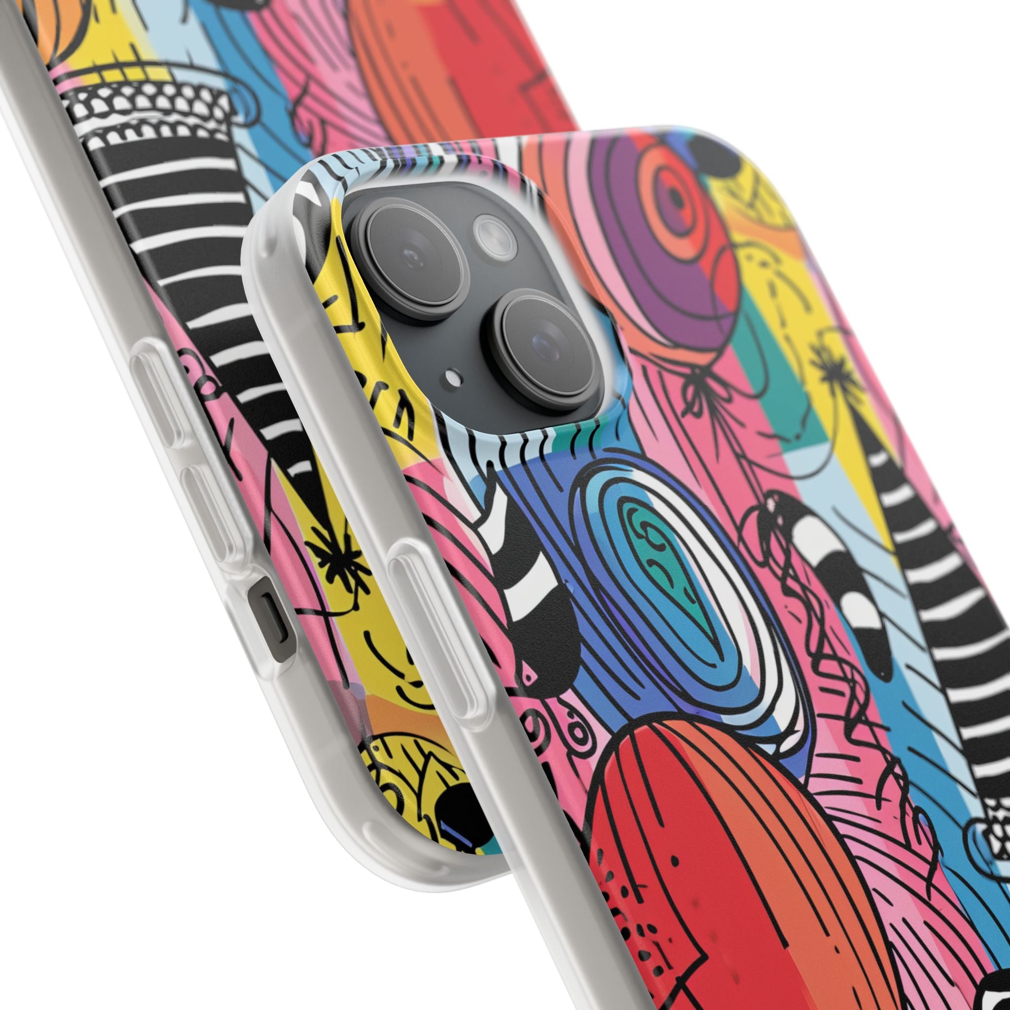 Vibrant Party Whimsy | Flexible Phone Case for iPhone