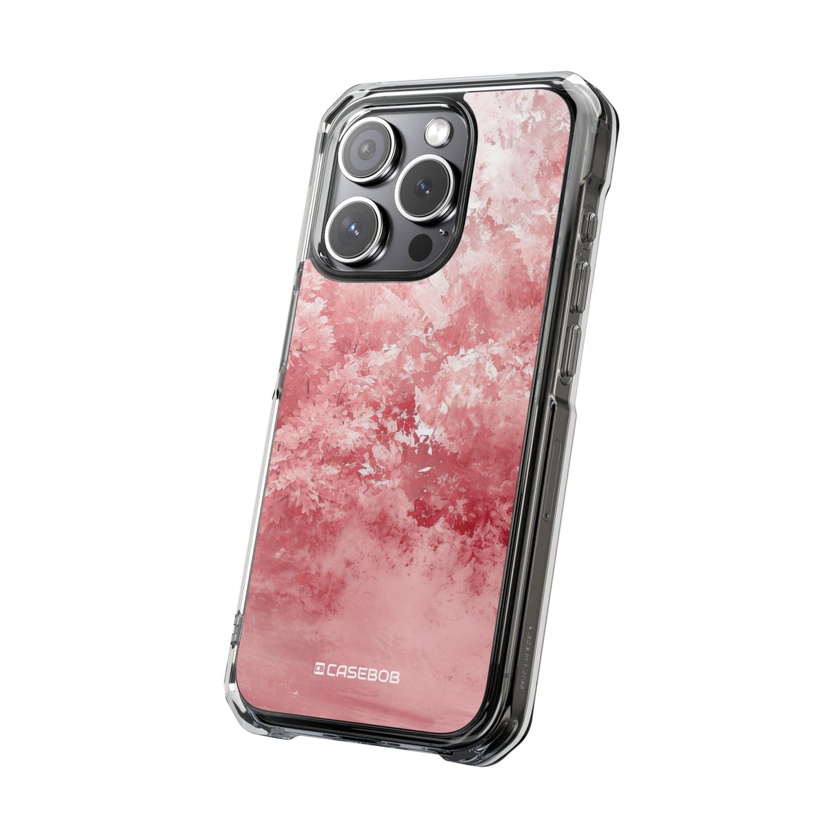 Pantone Rose Design | Handyhülle für iPhone (Clear Impact Case – magnetisch) 