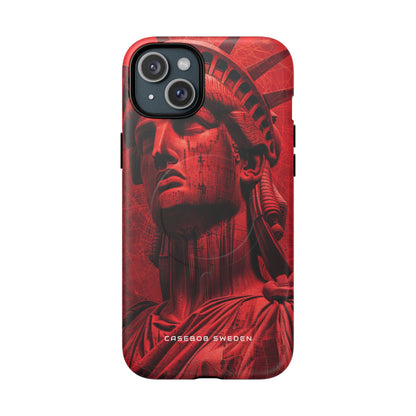 Zen Red Liberty Vision iPhone 15 | Tough+ Phone Case