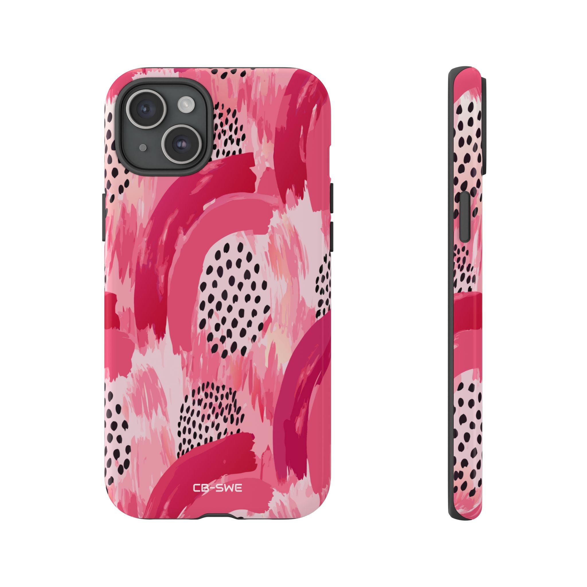 Vibrant Brushwork Dance - iPhone Case