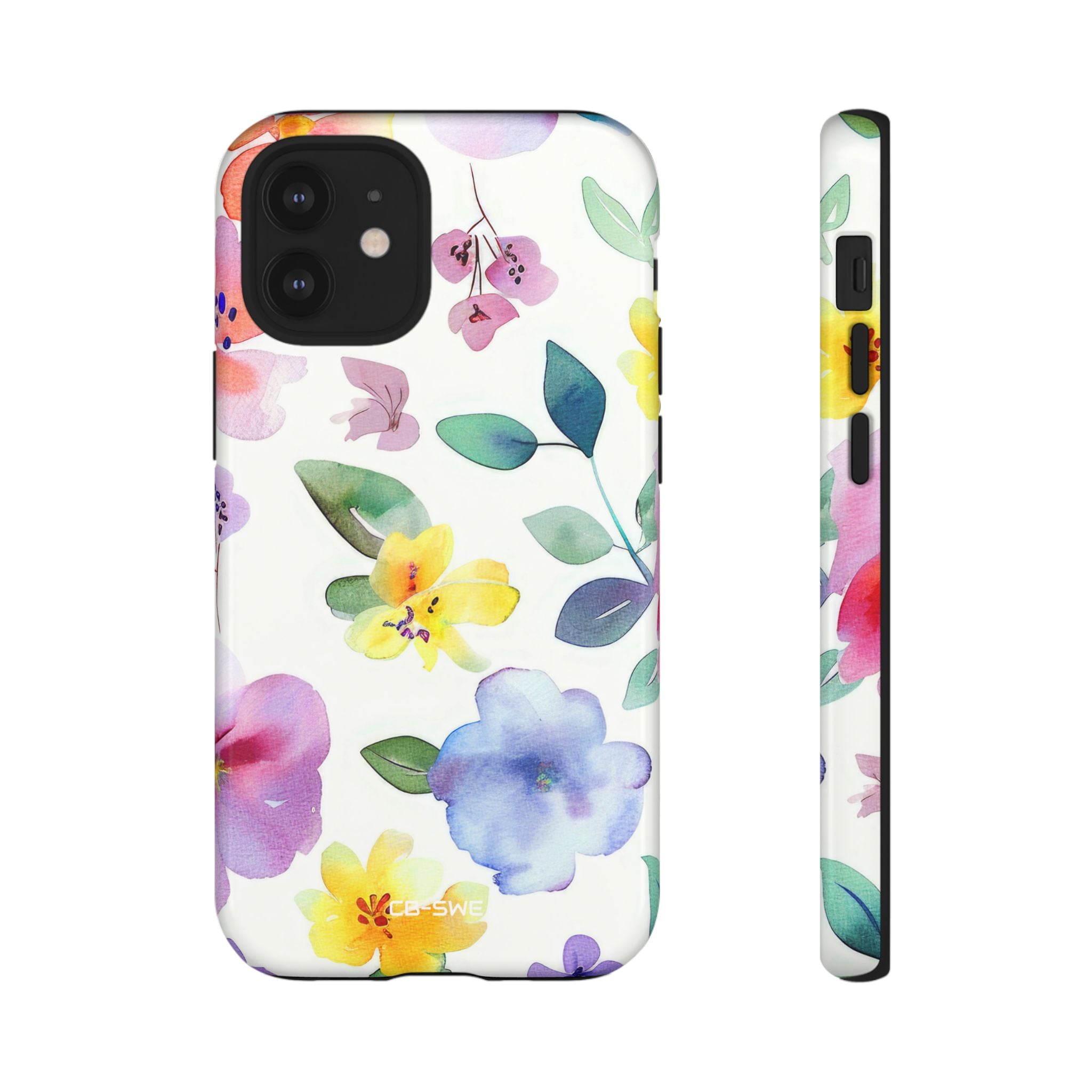 Whimsical Watercolor Florals - iPhone Case