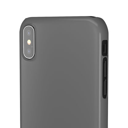 Dim Gray  iPhone X - Slim Phone Case