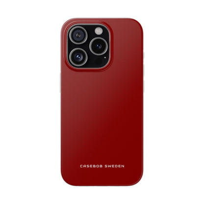 Dark Red iPhone 15 - Flexi Phone Case