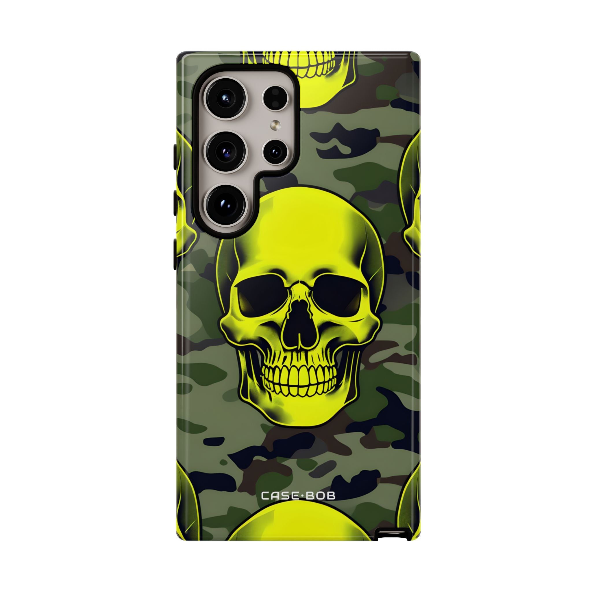 Neon Skull Camo Samsung S24 Ultra Case - Tough