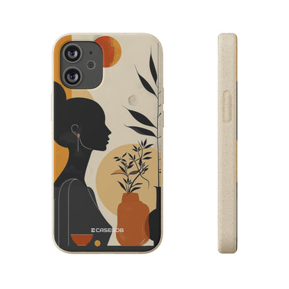 Modern Silhouette Tranquility | Biodegradable Phone Case