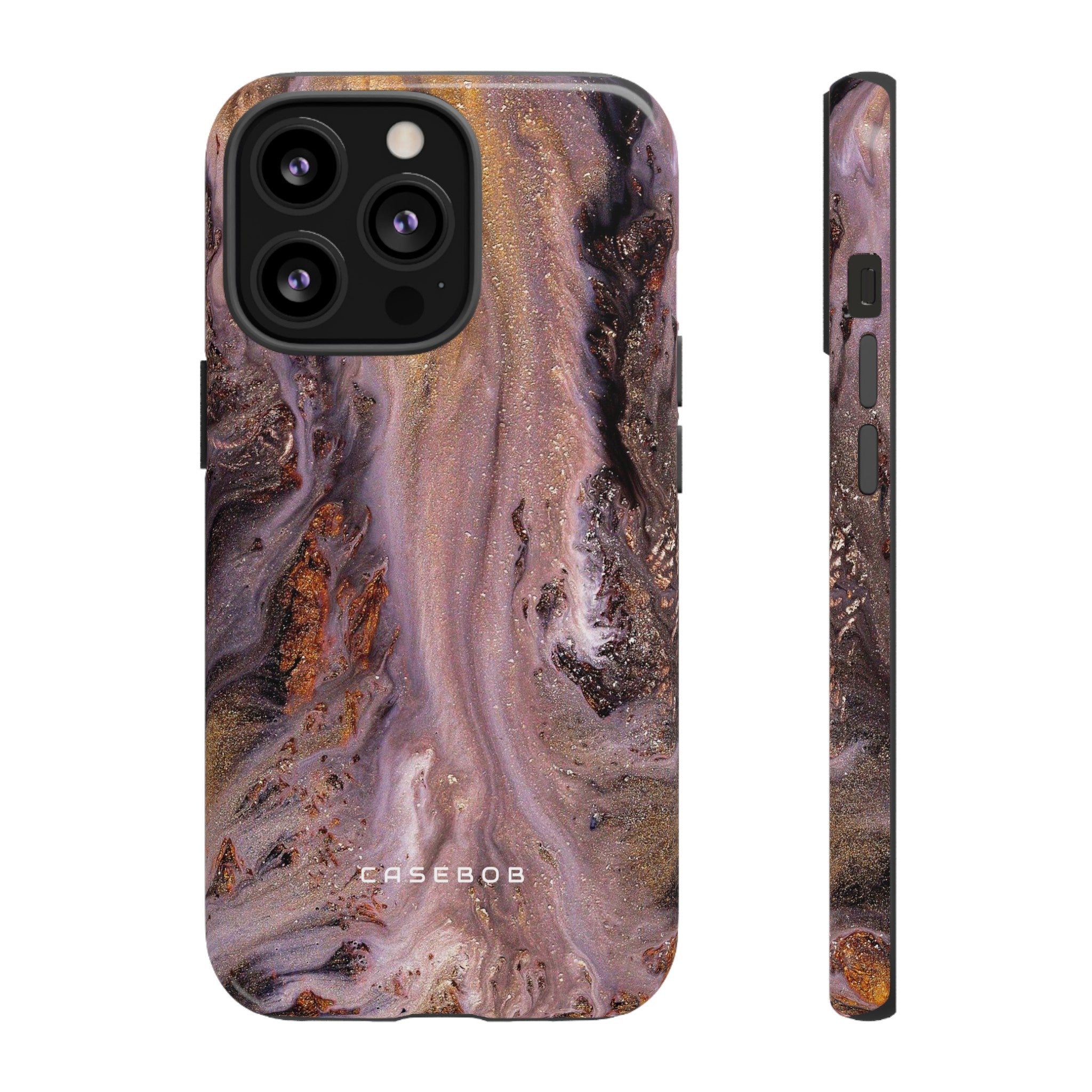 Pink Marble Ink Art - Protective Phone Case