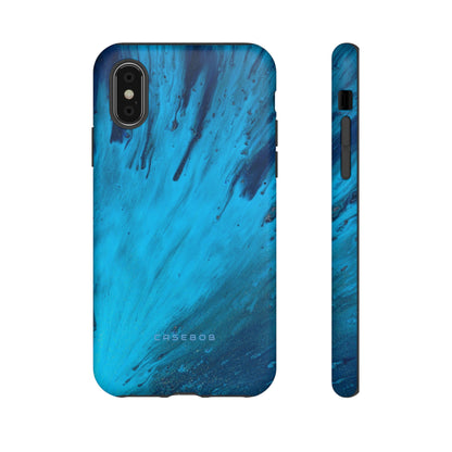 Light Blue Ink Art | Phone Case