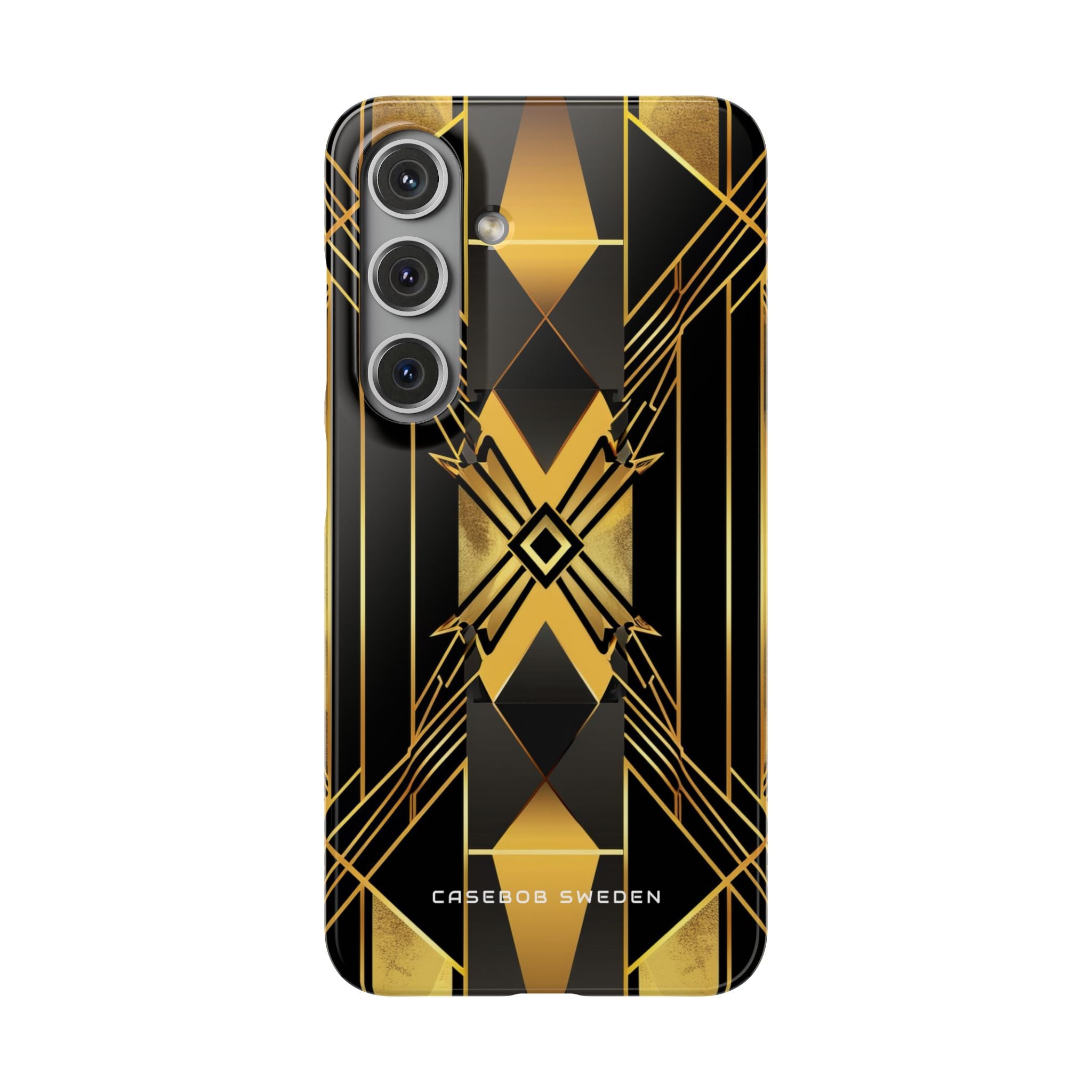 Golden Geometric Elegance Samsung S24 - Slim Phone Case