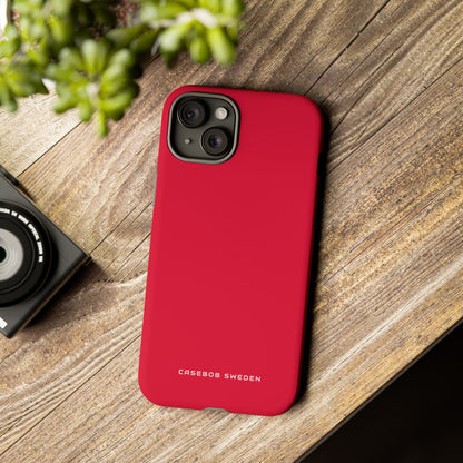 Crimson iPhone 15 - Tough Phone Case