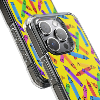 Crayons Scatter Playfully iPhone Case - Impact