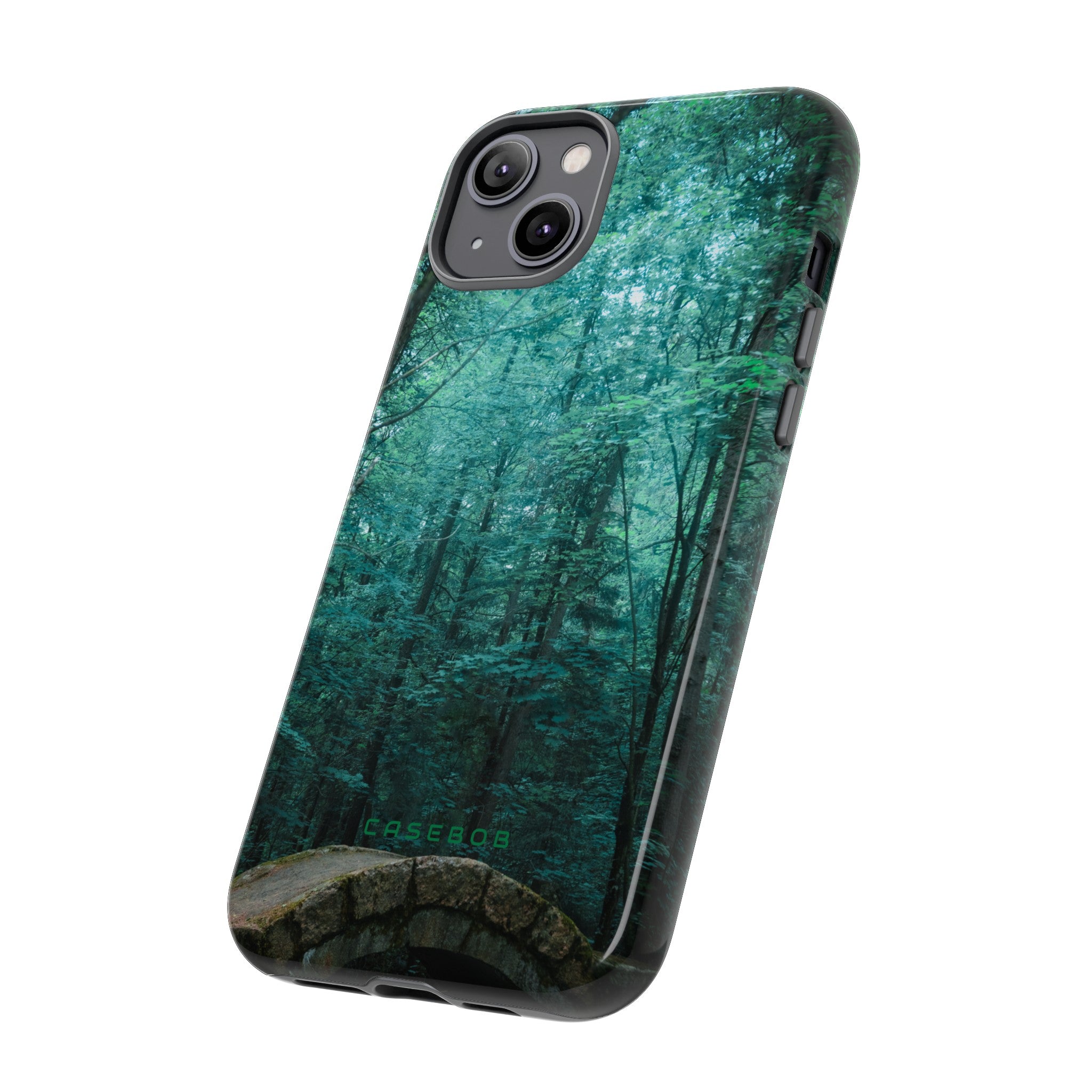 Mystical Forest with Stone Bridge - Protective Phone Case