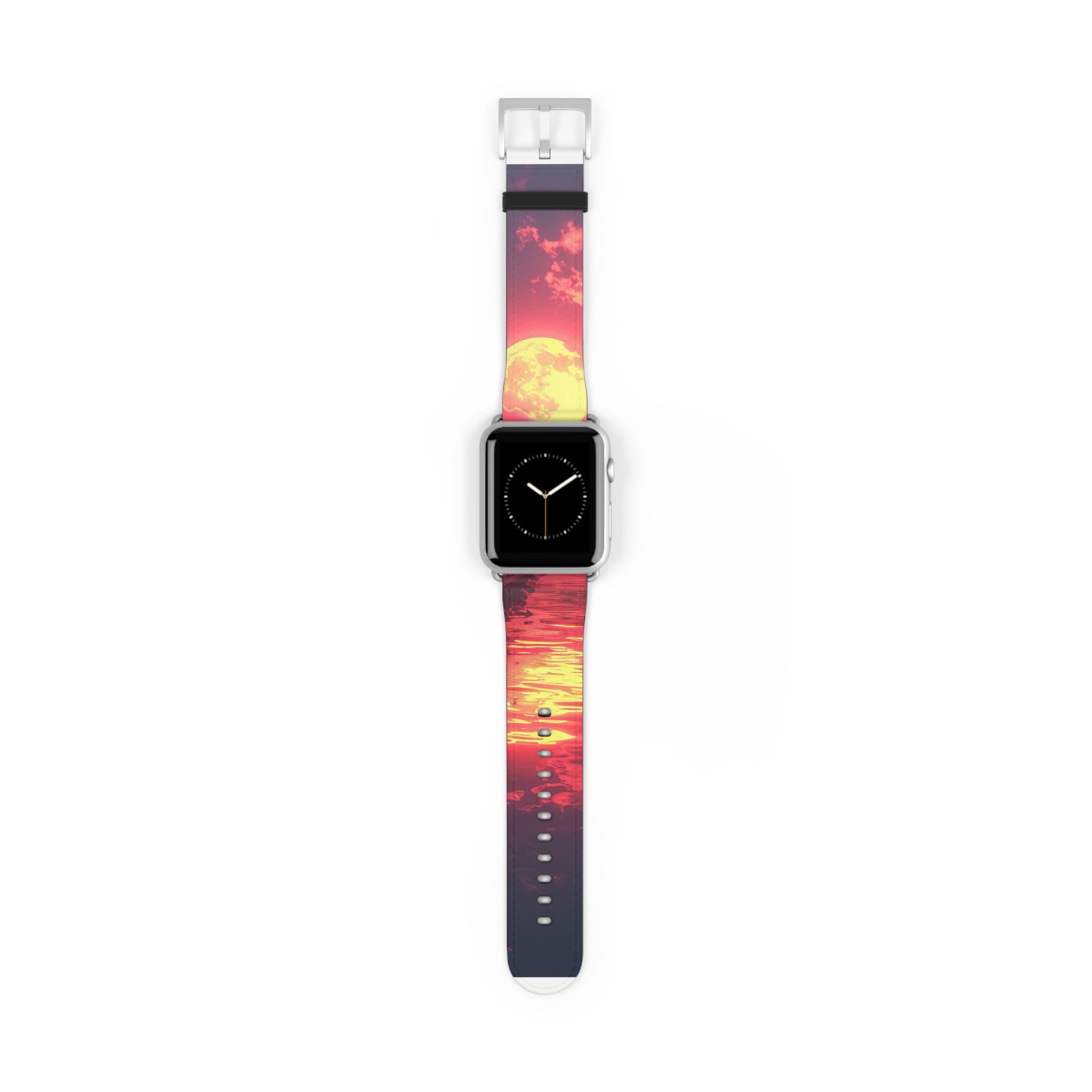 Yellow Moon Reflection - Watch Band