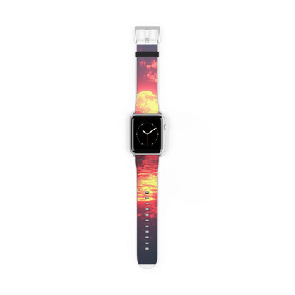 Yellow Moon Reflection - Watch Band