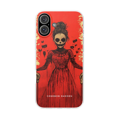 Haunting Scarlet Descent iPhone 16 - Flexi Phone Case