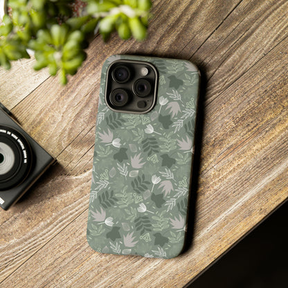 Jungle Green Leaf - Protective Phone Case