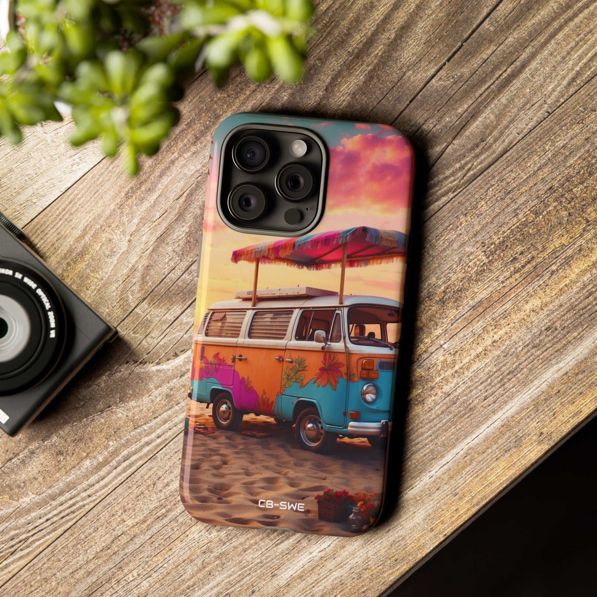 **Van Rests at Shore** - iPhone Case