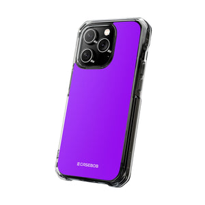 Vivid Violet | Handyhülle für iPhone (Clear Impact Case - Magnetisch) 