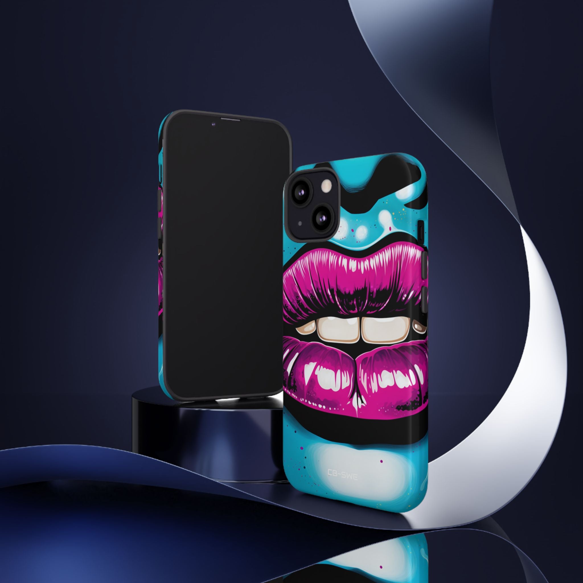 Vivid Lips Contrast - iPhone Case