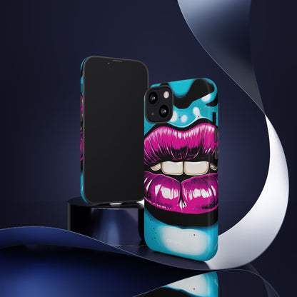 Vivid Lips Contrast - iPhone Case