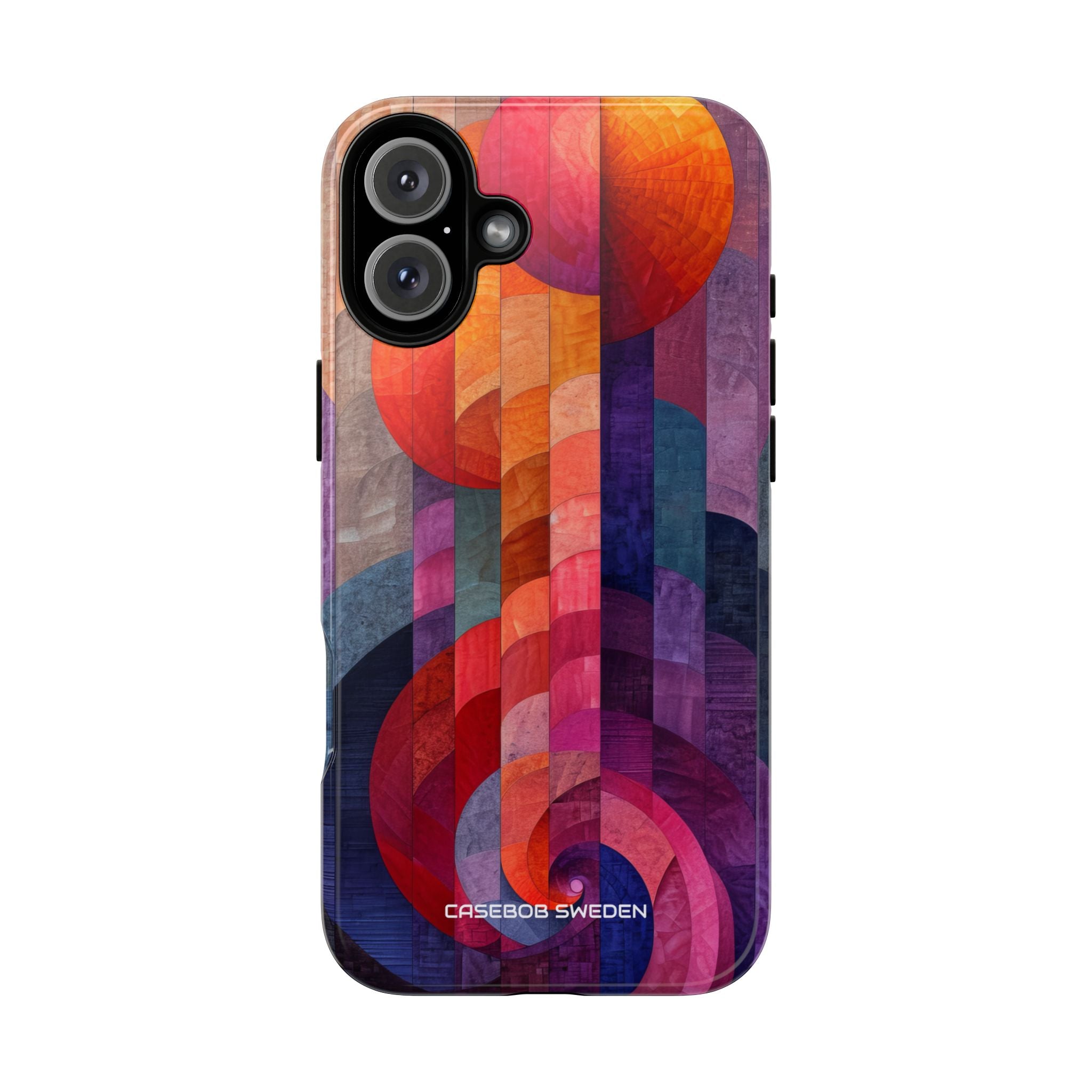 Purple Orange Abstract - Tough iPhone 16 Phone Case