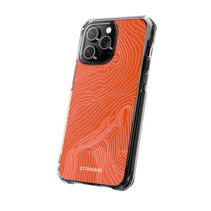 Pantone Tangerine Design | Handyhülle für iPhone (Clear Impact Case – magnetisch)