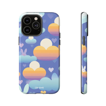 Bunnies Dance Among Clouds - iPhone Case