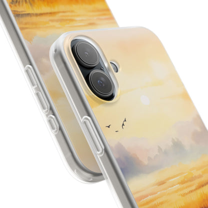 Glowing Sunrise iPhone 16 Plus Case - Soft