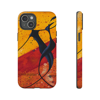 Oil painting - African couple dance - Protective Phone Case