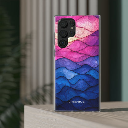 Wavy Vein Gradient Samsung S22 Ultra Case - Soft