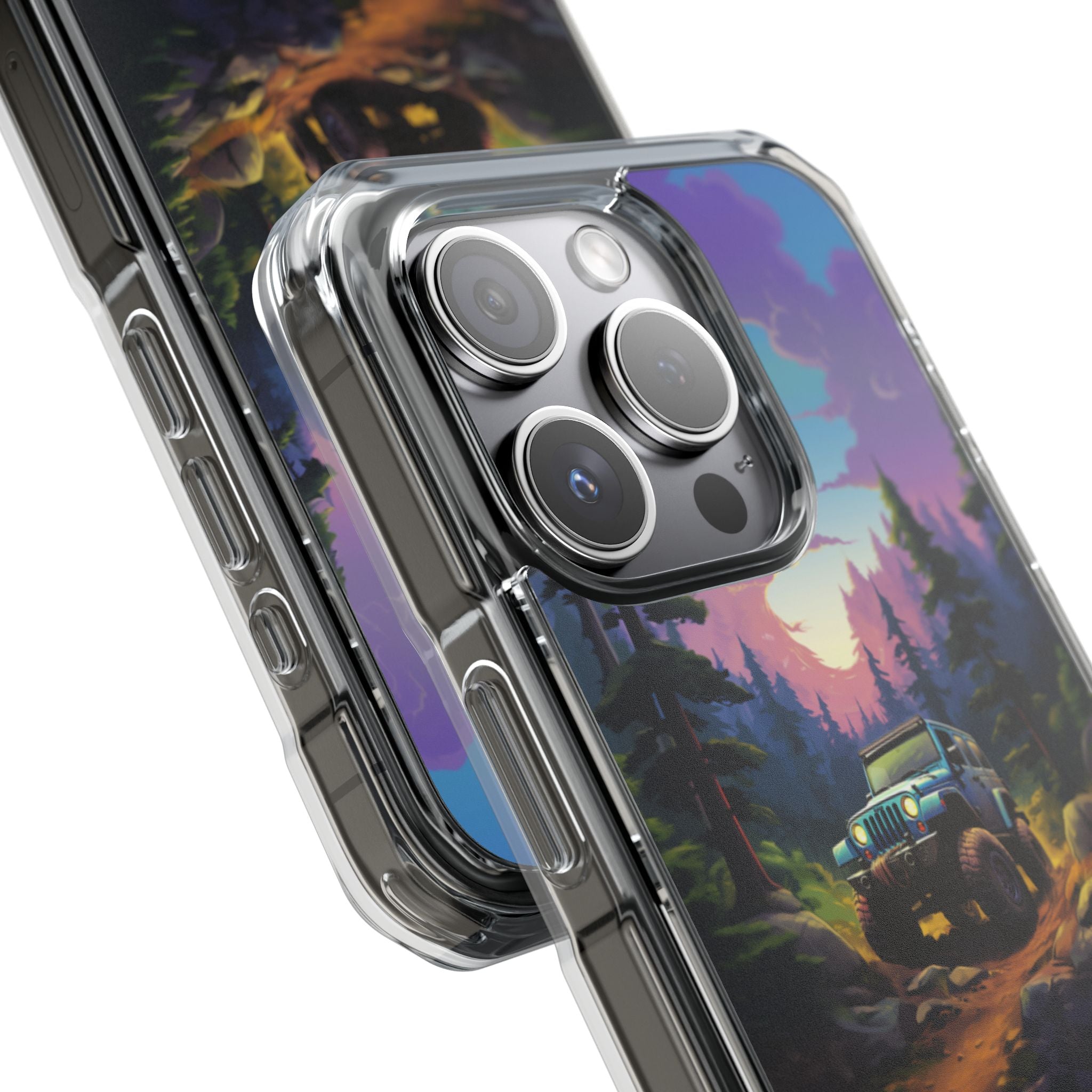Sunset Forest Drive iPhone Case - Impact