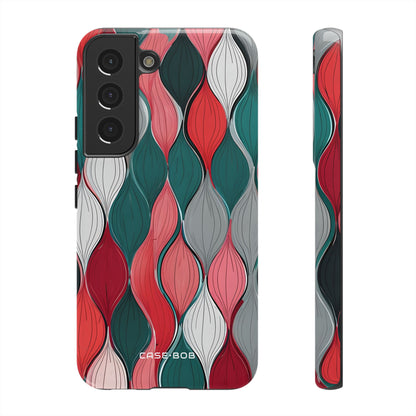 Leaf Cascade Teal Samsung S22 Case - Tough