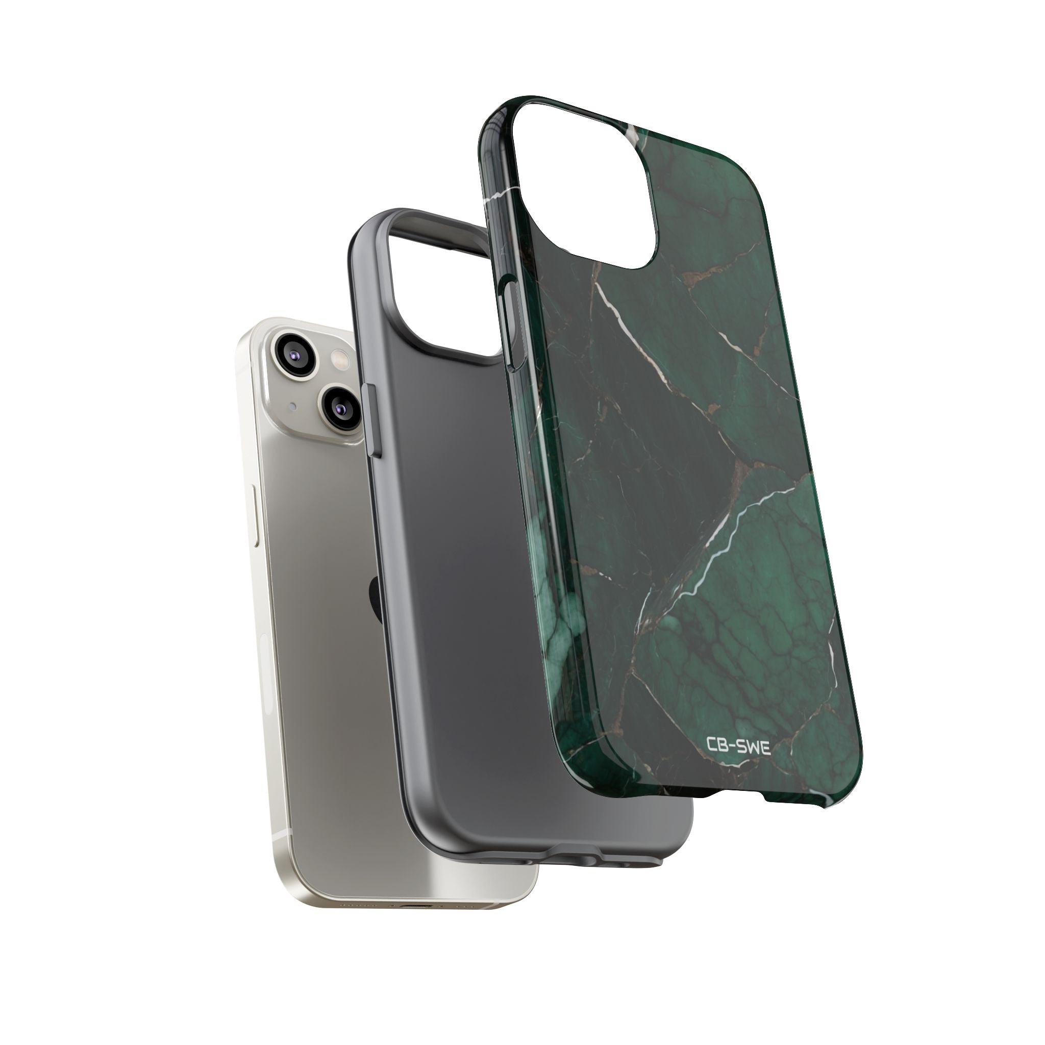 Emerald Veins Flow - iPhone Case