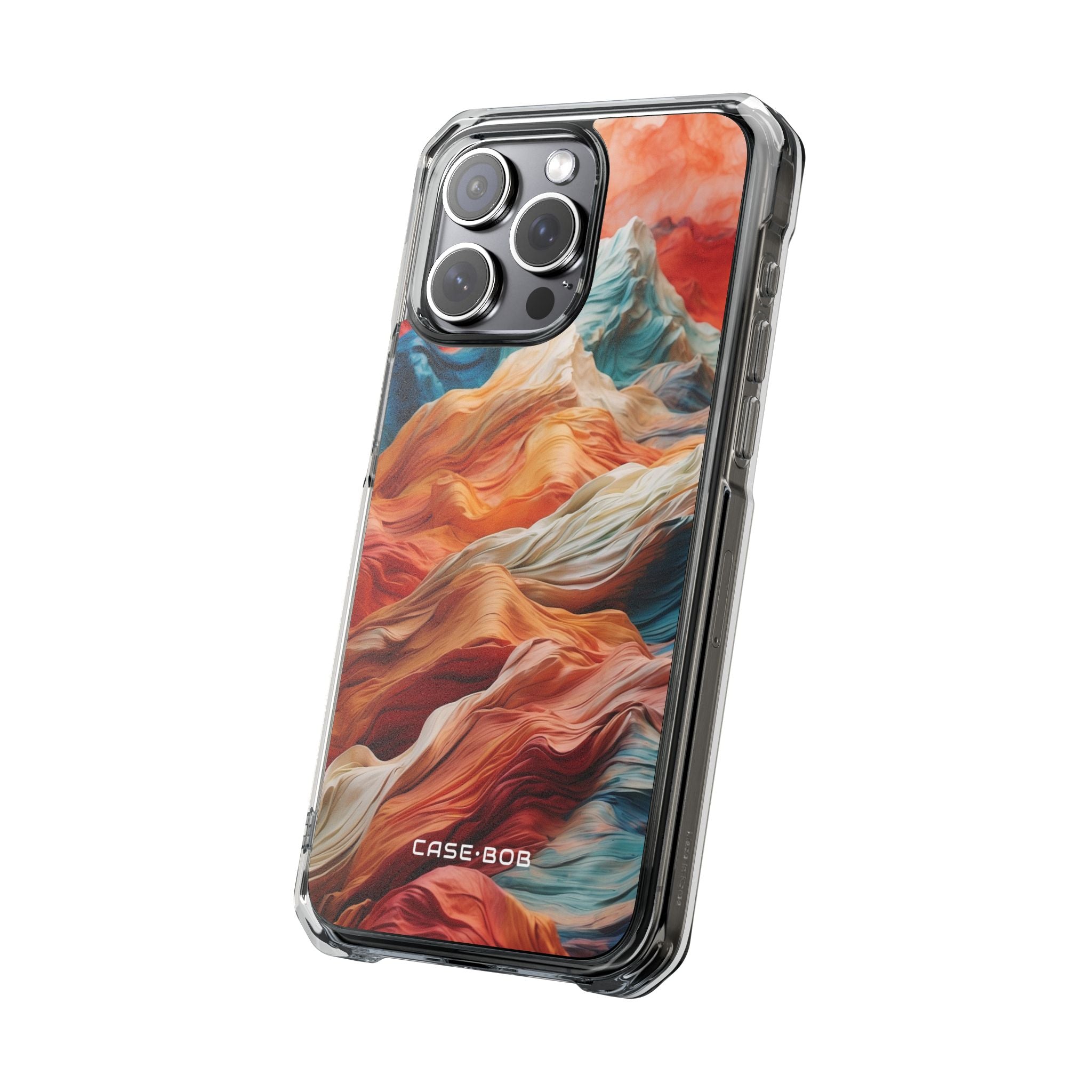 Fabric Peaks Cream iPhone 15 Pro Max Case - Impact