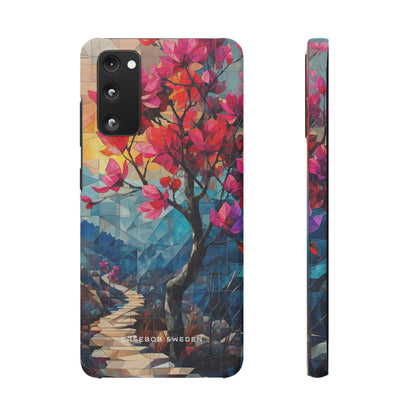 Vibrant Geometric Tree Landscape Samsung S20 - Slim Phone Case