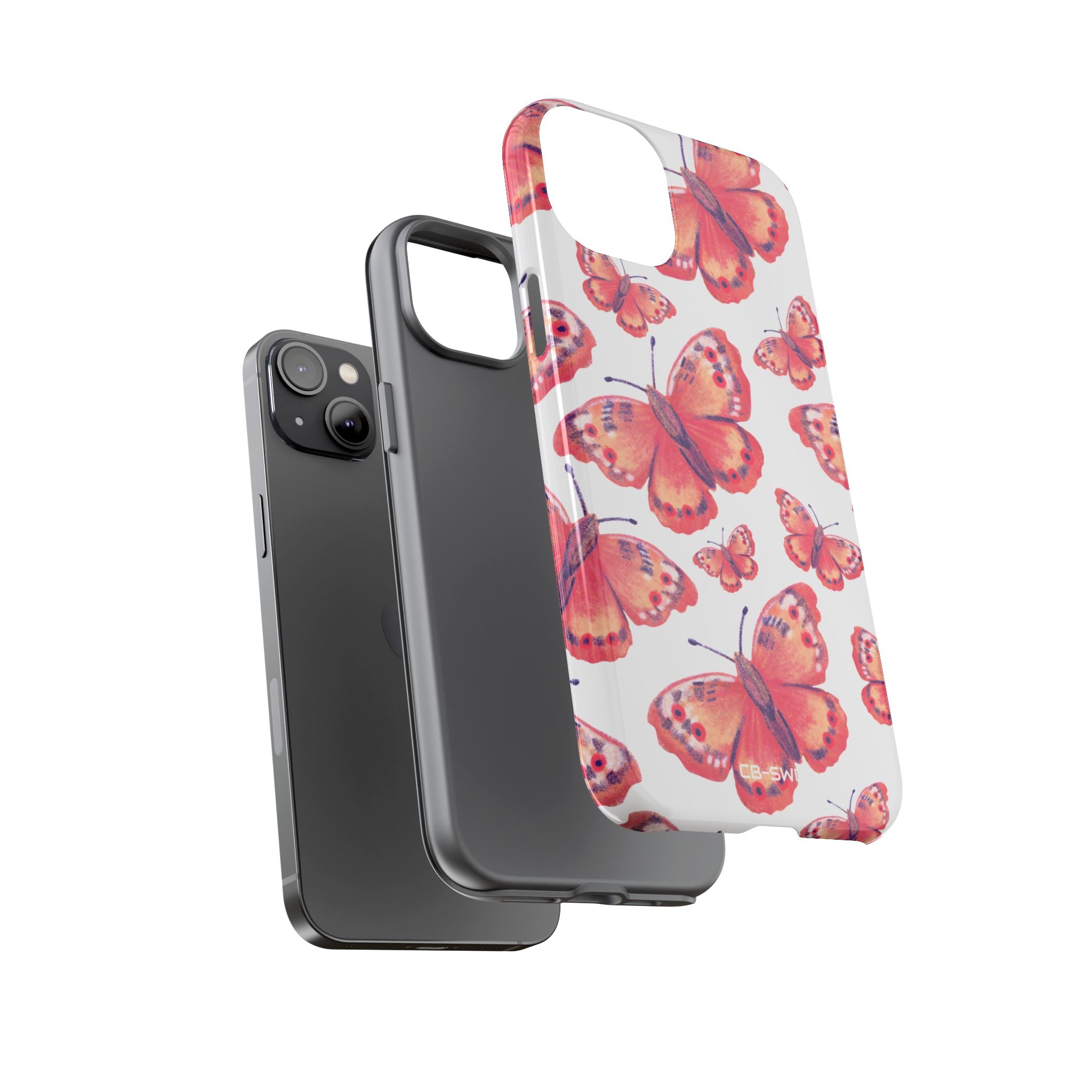Vibrant Butterfly Dance - iPhone Case