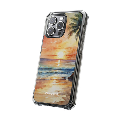 Sunset Palm iPhone 15 Pro Max Case - Impact