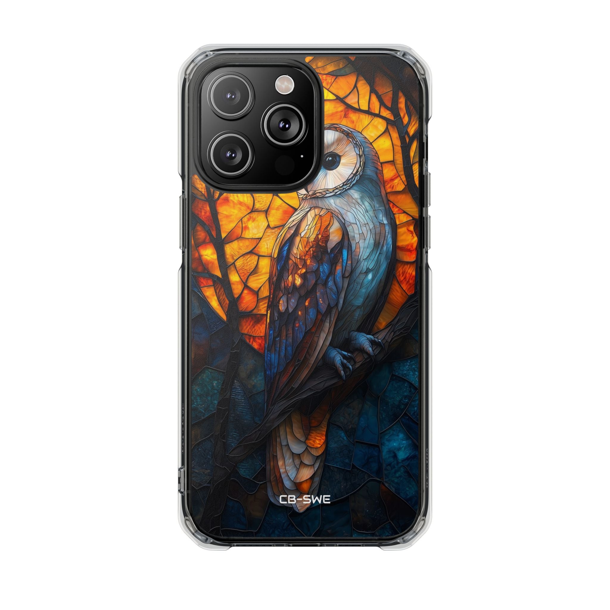 Owl Gazes Moonlight iPhone Case - Impact