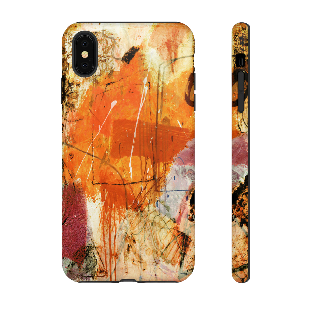 Abstract Orange Art - Protective Phone Case