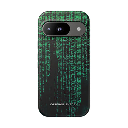 Cyber Green Cascade Google Pixel 9 - Tough Phone Case